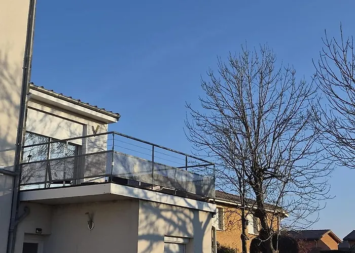 L'elegant - Terrasse Parking Wifi - 5km Airport